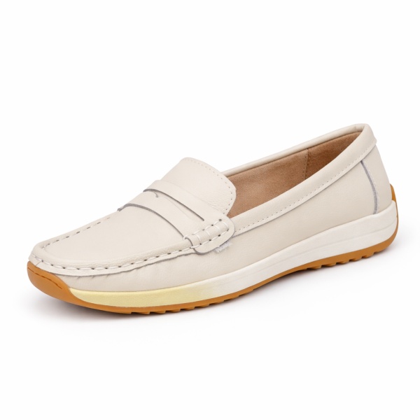 Pantofi Piele Naturala Lima Beige