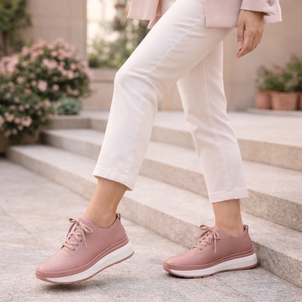 Pantofi Piele Naturala Ramona Pink