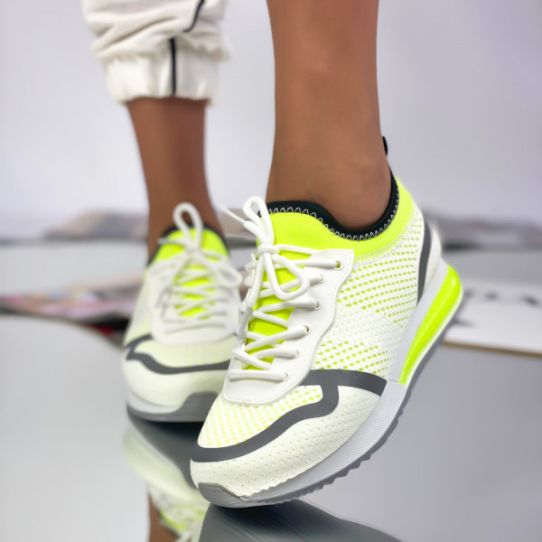 Pantofi Sport Dama Neon din Material Textil Sofra