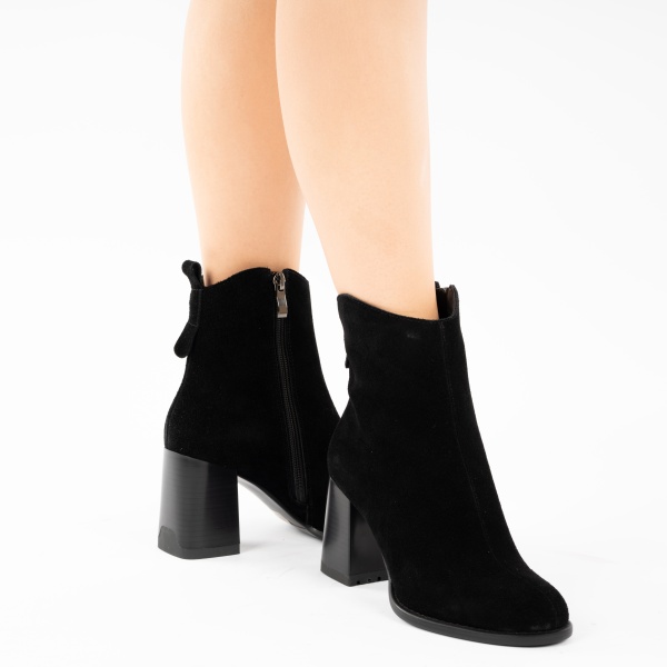 Botine Piele Naturala Stuart2 Black