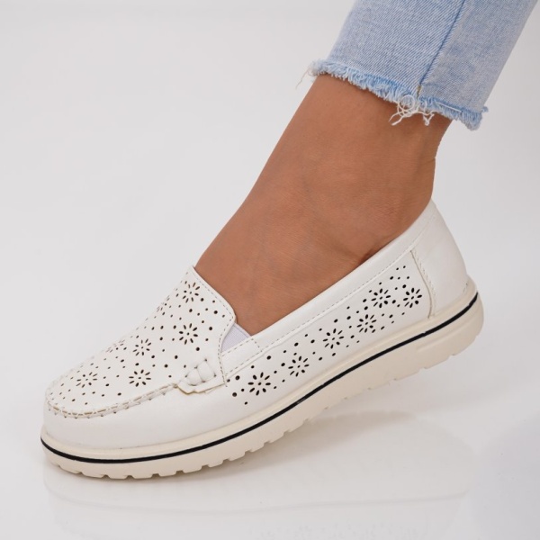 Pantofi casual Agnes White