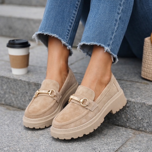 Pantofi casual Bonolo Beige