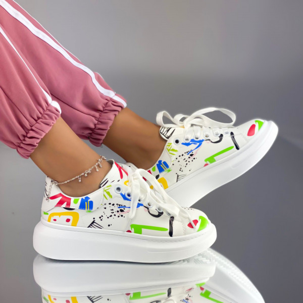 Pantofi Sport Dama Albastri din Piele Ecologica Carga