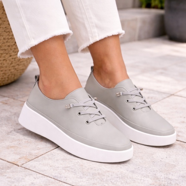 Pantofi Sport Piele Naturala Lidia Green