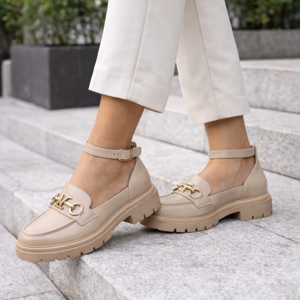 Pantofi Casual Elarea Beige