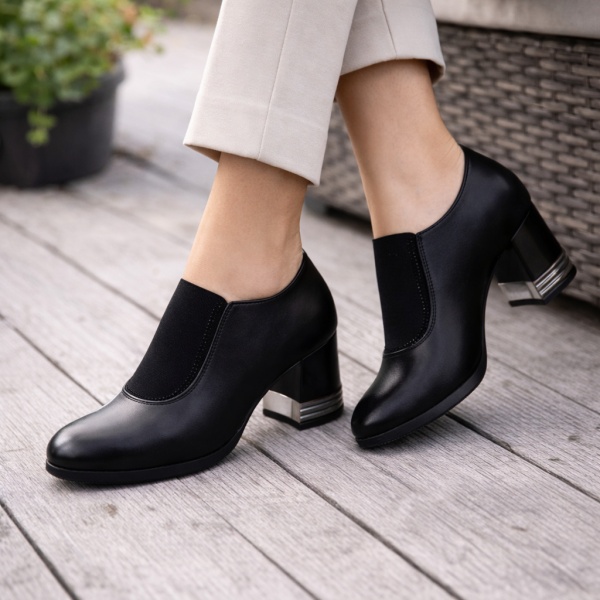 Pantofi Cu Toc Almana Black