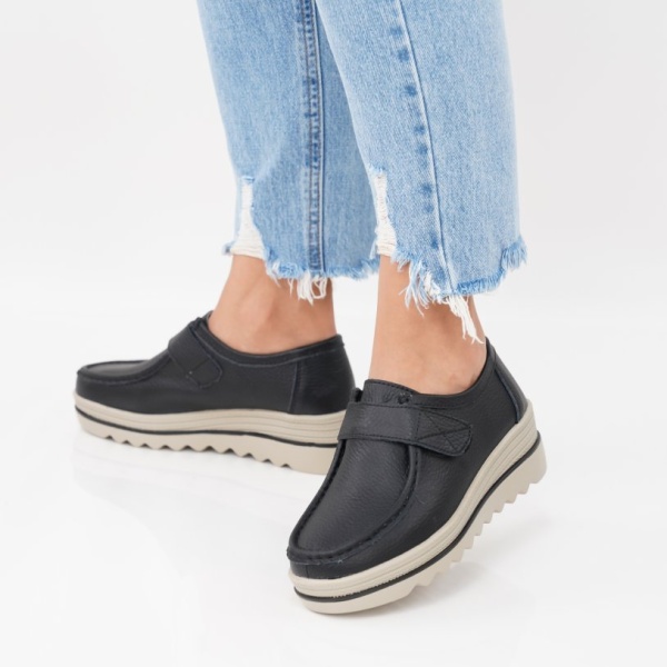 Pantofi Piele Naturala Adriana2 Black