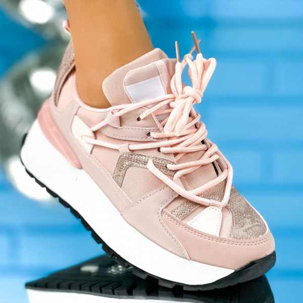 Pantofi Sport Dama Roz din Piele Ecologica Regey