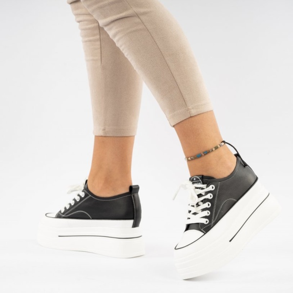 Pantofi Sport Piele Naturala Laleh Black