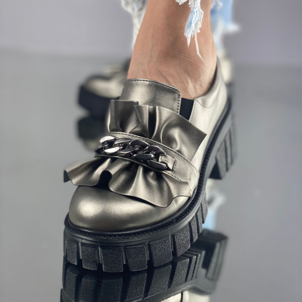 Pantofi Casual Dama Gei din Piele Ecologica Catania