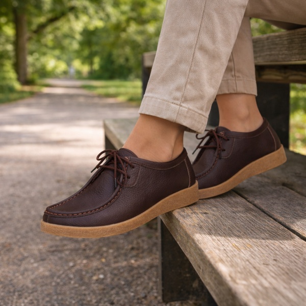 Pantofi Piele Naturala Gaston2 Brown