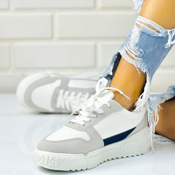 Pantofi Sport Dama Gri din Piele Ecologica Maftina