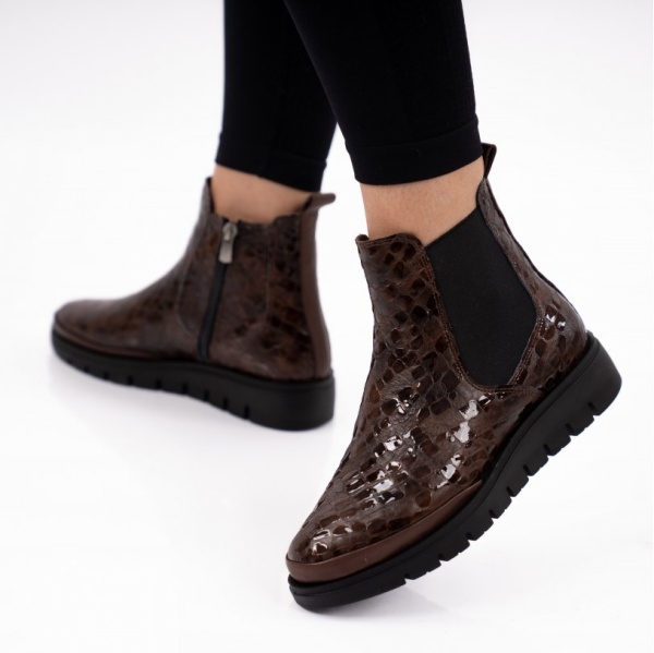 Ghete Piele Naturala Andrada2 Brown