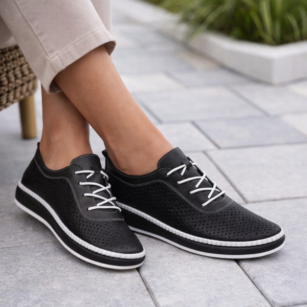 Pantofi Piele Naturala Alara2 Siyah