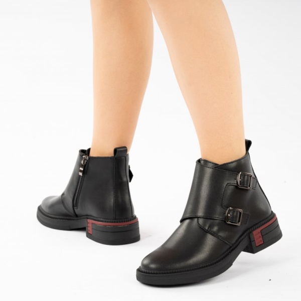 Ghete Piele Naturala Ayame2 Black