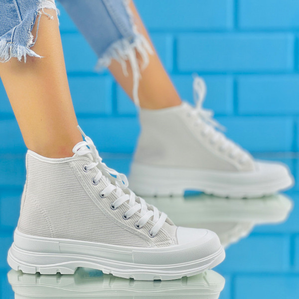 Ghete Sport Dama Textil Albe Grace