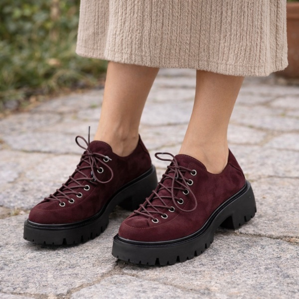 Pantofi Casual Mirisa2 Bordo