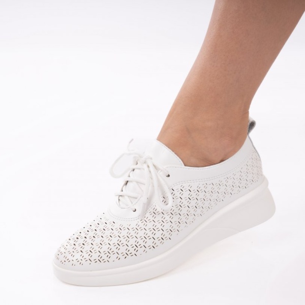 Pantofi Casual Violeta White
