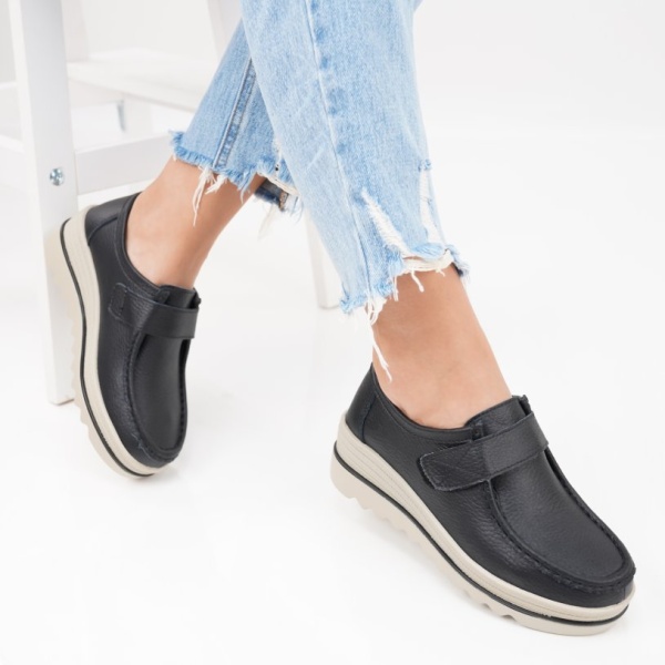 Pantofi Piele Naturala Adriana2 Black