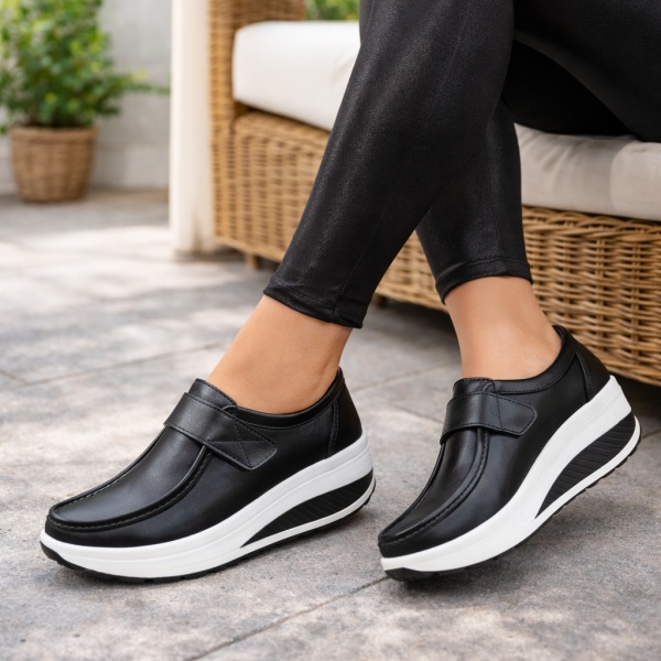 Pantofi Piele Naturala Lulu Black