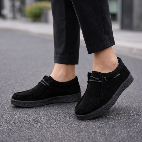 Pantofi Piele Naturala Mesena Black