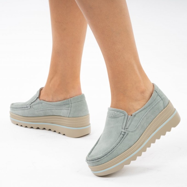Pantofi Piele Naturala Setuba Blue