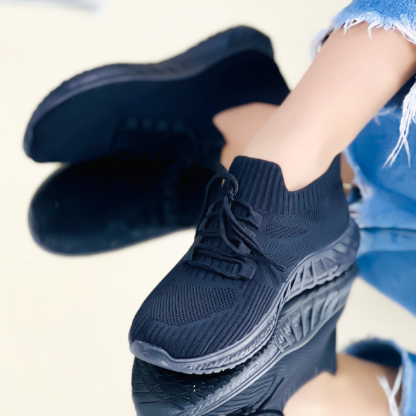 Pantofi Sport Dama Negri din Material Textil Dafina