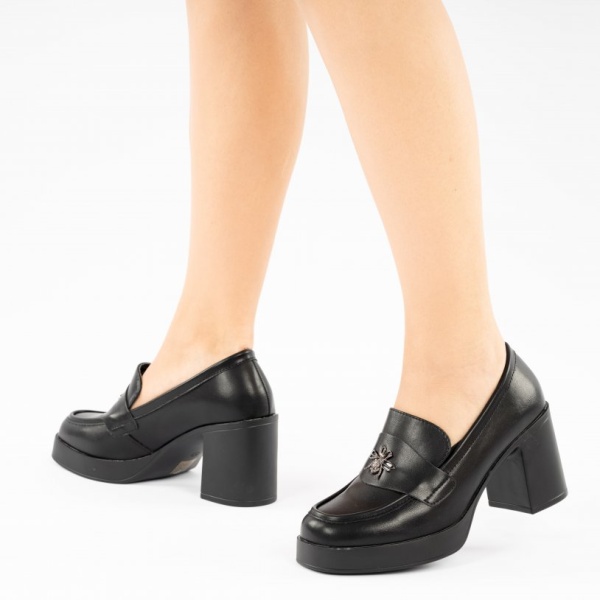 Pantofi Cu Toc Cassia Black
