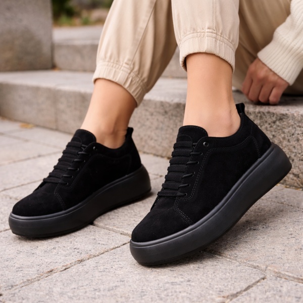 Pantofi Piele Naturala Amalia Black