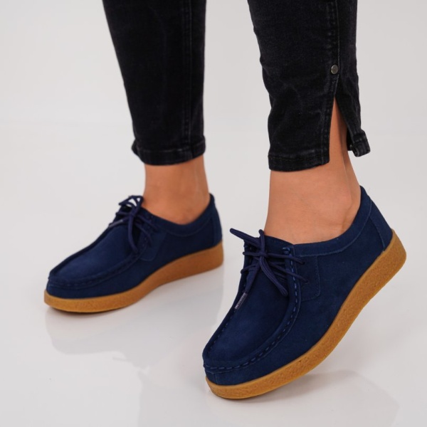 Pantofi Piele Naturala Iris Navi