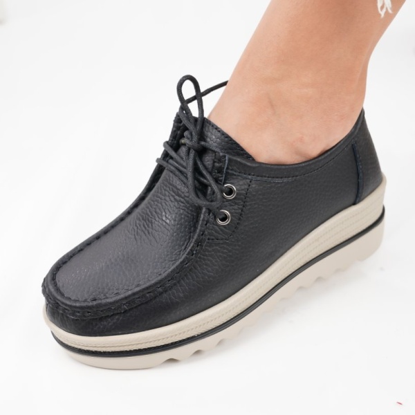 Pantofi Piele Naturala Adriana Black