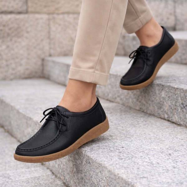 Pantofi Piele Naturala Gaston2 Black
