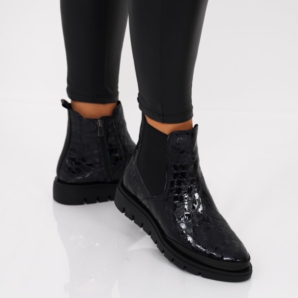 Ghete Piele Naturala Andrada2 Black