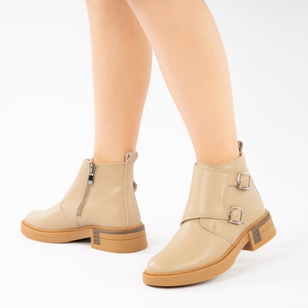 Ghete Piele Naturala Ayame2 Khaki
