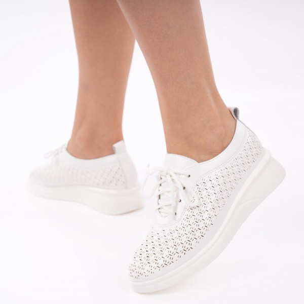 Pantofi Casual Violeta White