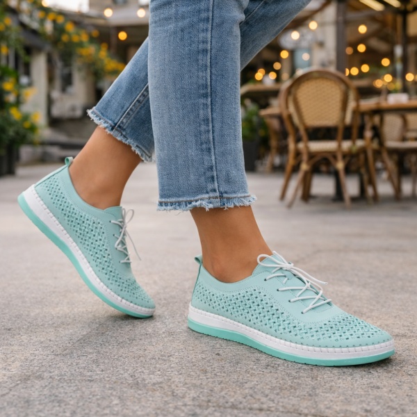 Pantofi Piele Naturala Alara2 Green