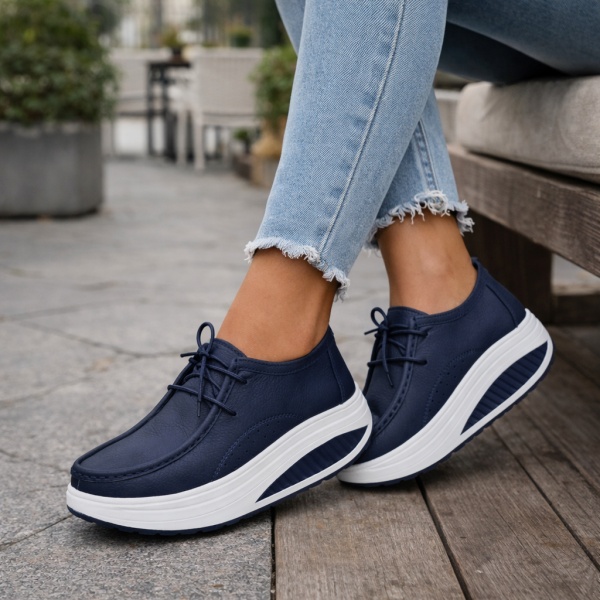 Pantofi Piele Naturala Camista Navi