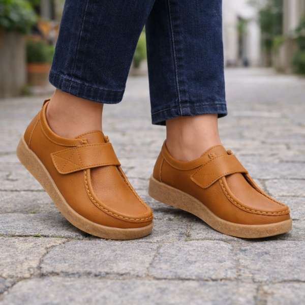 Pantofi Piele Naturala Gaston Brown2