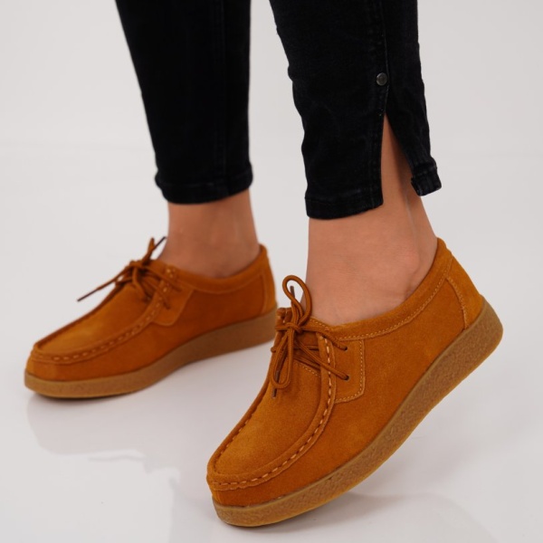 Pantofi Piele Naturala Iris Brown