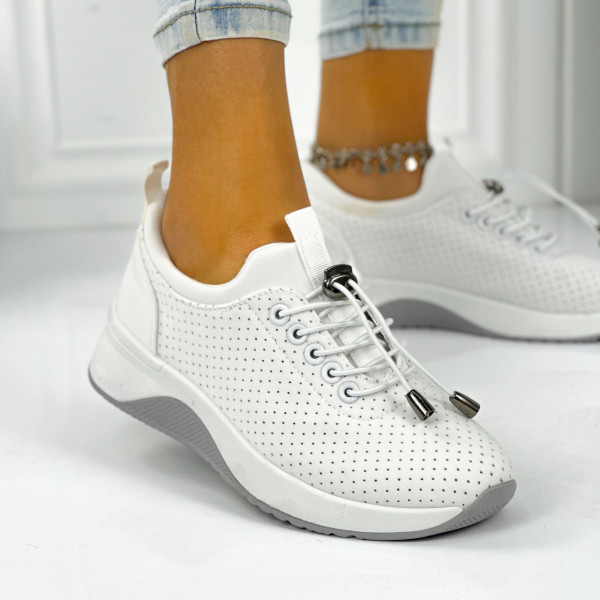 Pantofi Sport Dama Albi din Textil Aba