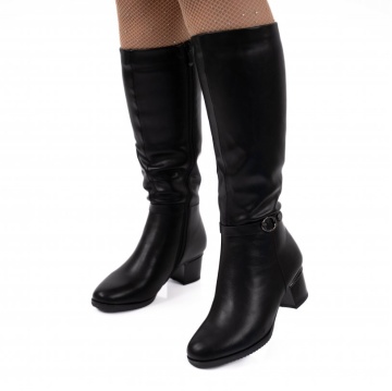 Cizme cu toc Nalani Black