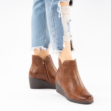 Ghete Piele Naturala Famara Brown