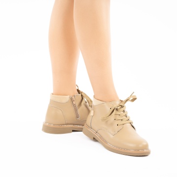 Ghete Piele Naturala Milana2 Beige