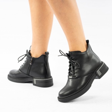 Ghete Piele Naturala Ximena2 Black