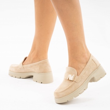 Pantofi Casual Ana Beige