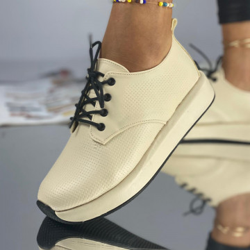 Pantofi Casual Dama Bejdin Piele Ecologica Perota