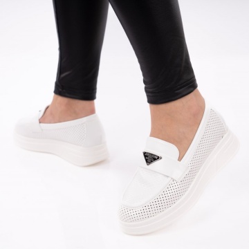 Pantofi Casual Zena3 White