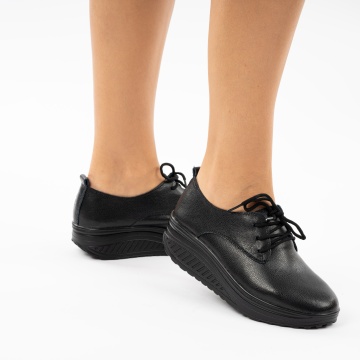 Pantofi Piele Naturala Lagos Black