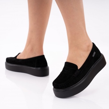 Pantofi Piele Naturala Sevin Black