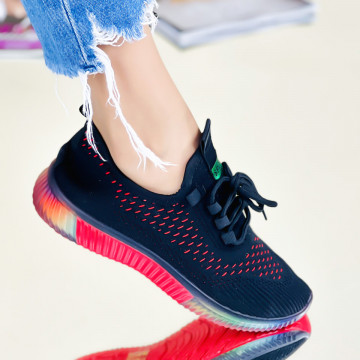 Pantofi Sport Dama Negri din Material Textil Myrna